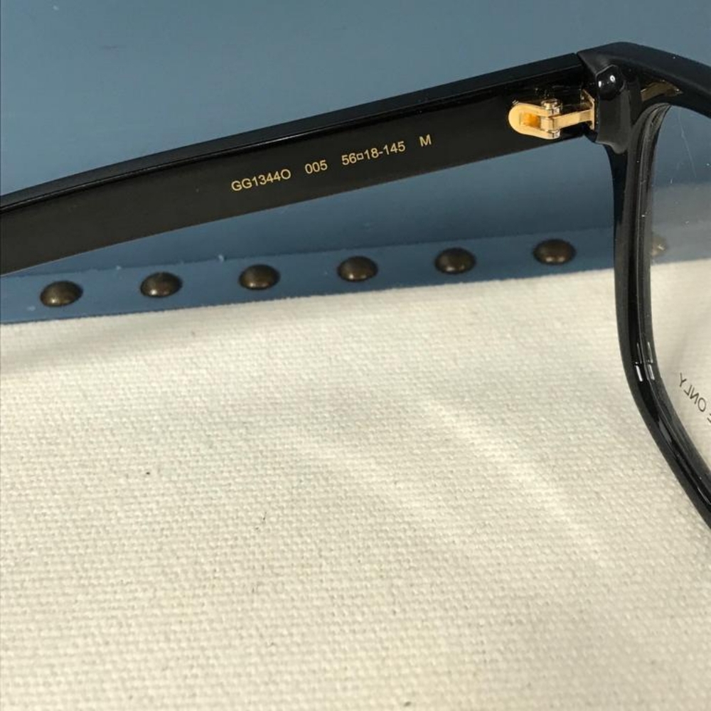 New 💯 Authentic Gucci Demo Square Men's Eyeglasses GG1344O 005 - Picture 11 of 12